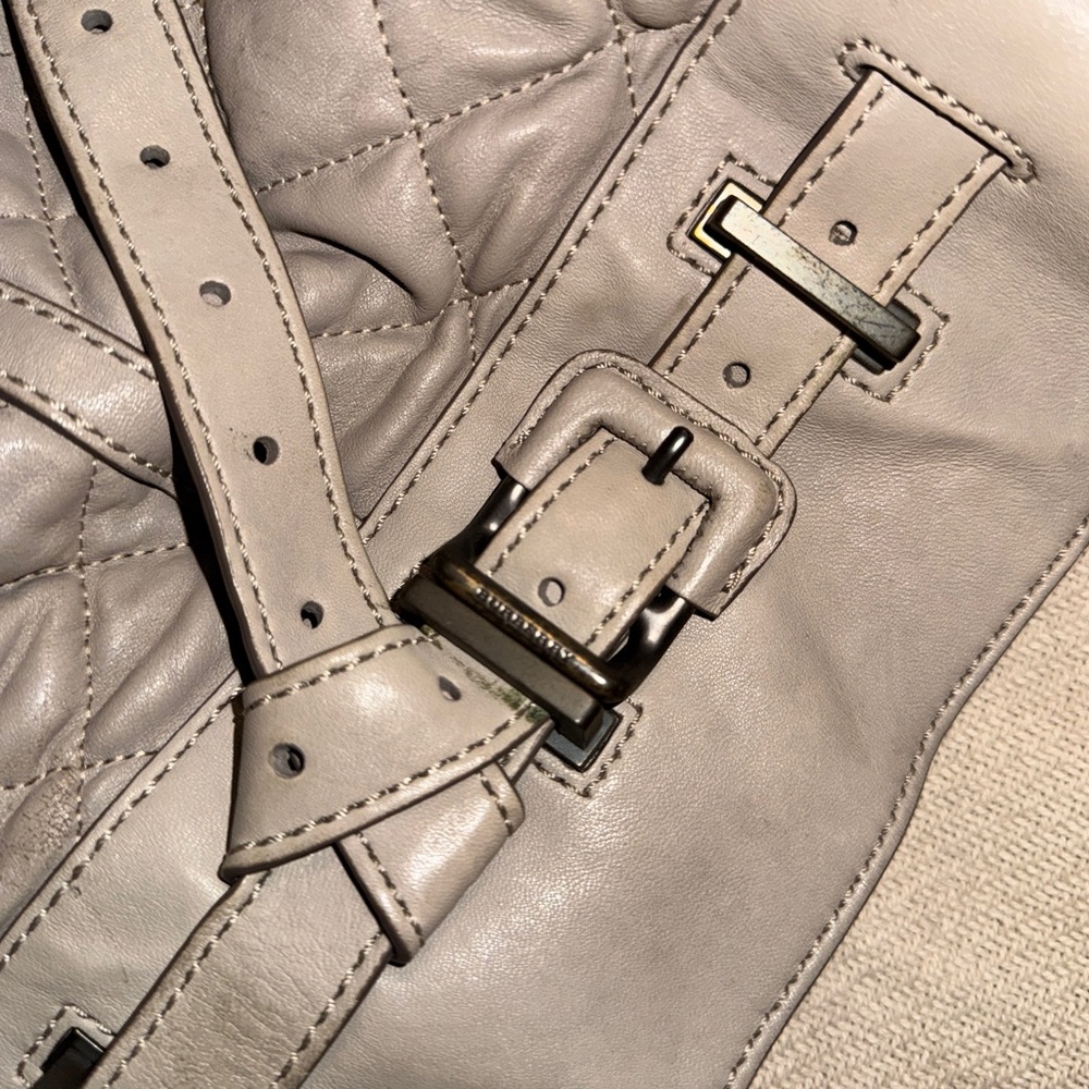 Burberry tote purse quilted leather